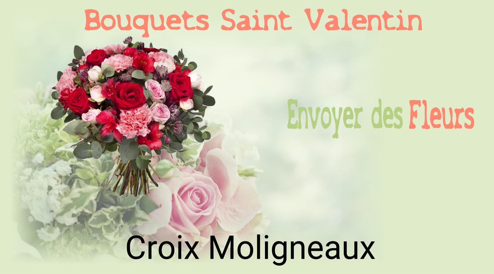 Roses de Saint-Valentin livrées à Croix-Moligneaux